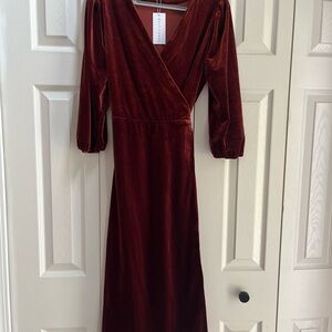 Baltic Born Beckinsale Velvet Wrap Dress